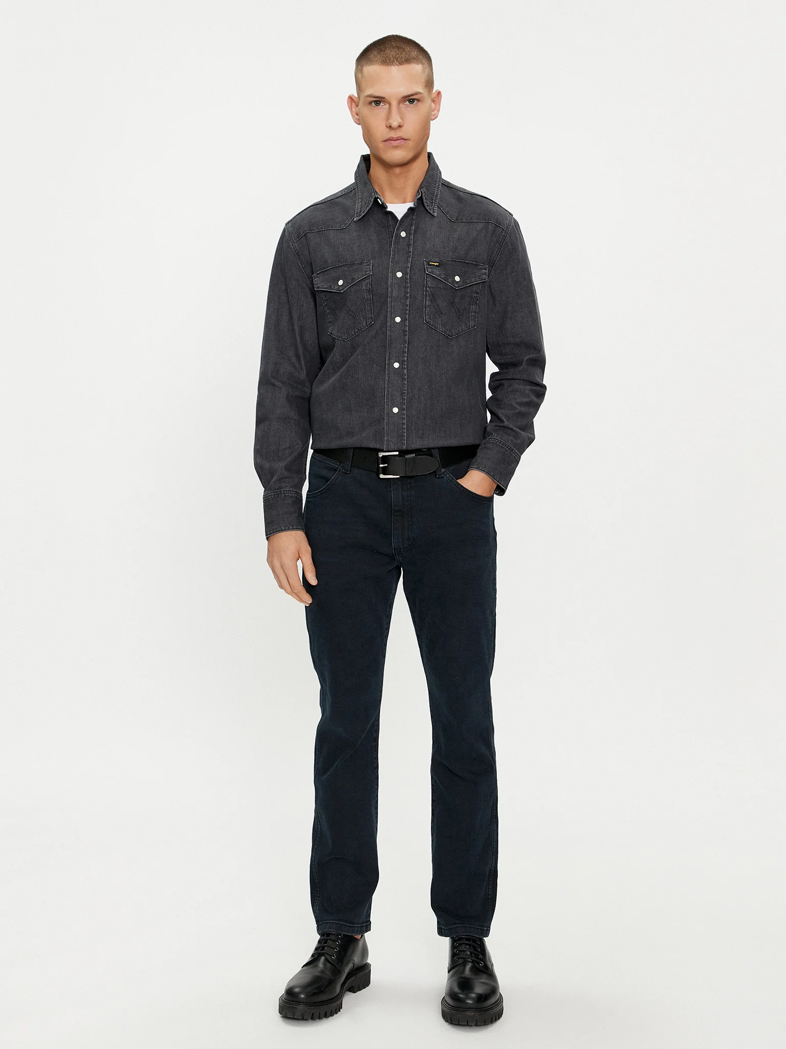 شلوار جین مردانه رانگلر | wrangler 112350840 larston